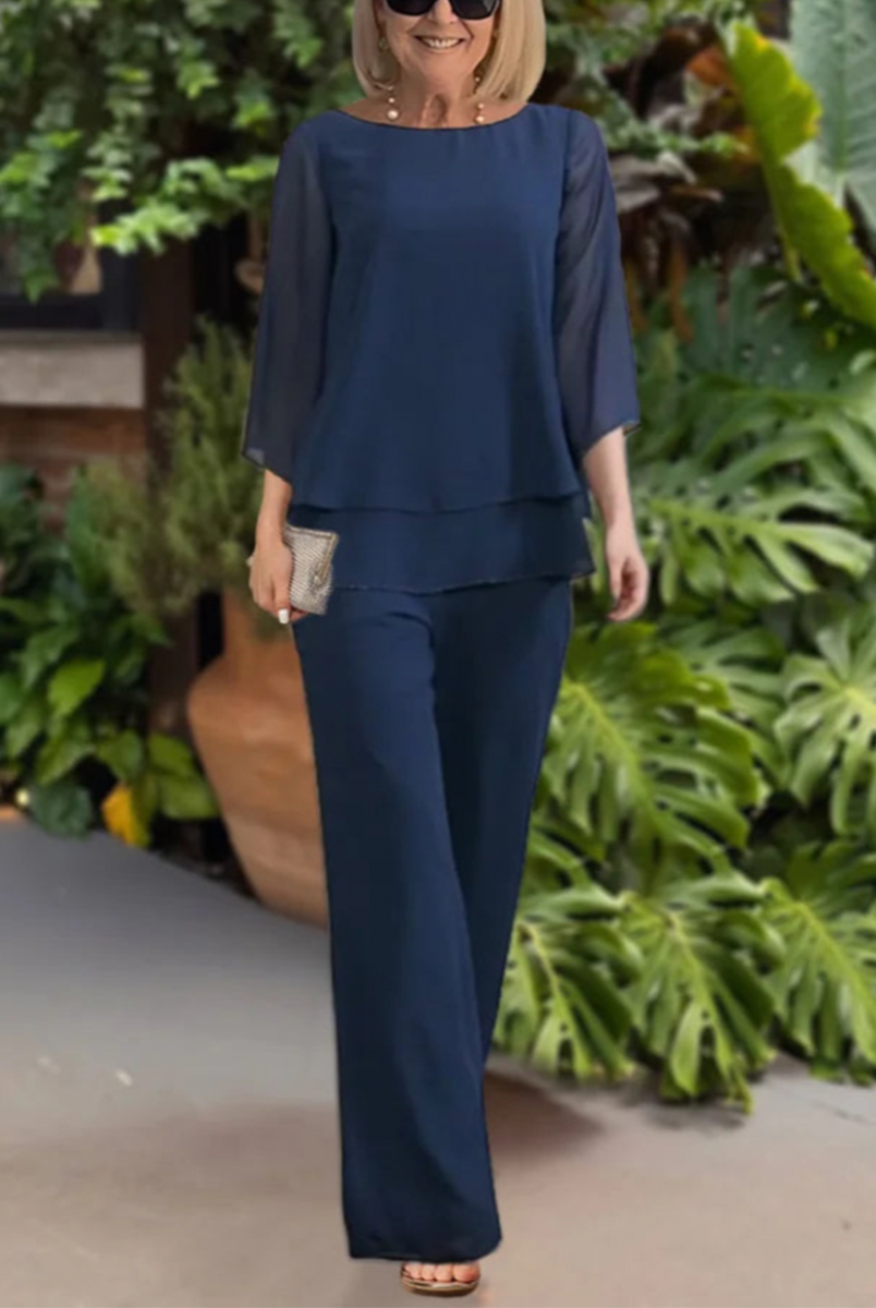 Alana women's two-piece set by Lumina Wear featuring an elegant relaxed fit in soft fabric, ideal for casual or stylish wear.