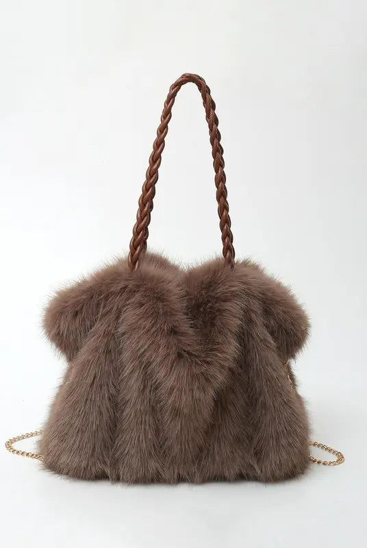 Charlotte | Elegant Plush Velvet Tote Bag with Spacious Design - Lumina 0