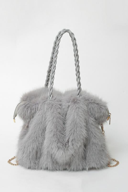 Charlotte | Elegant Plush Velvet Tote Bag with Spacious Design - Lumina 3