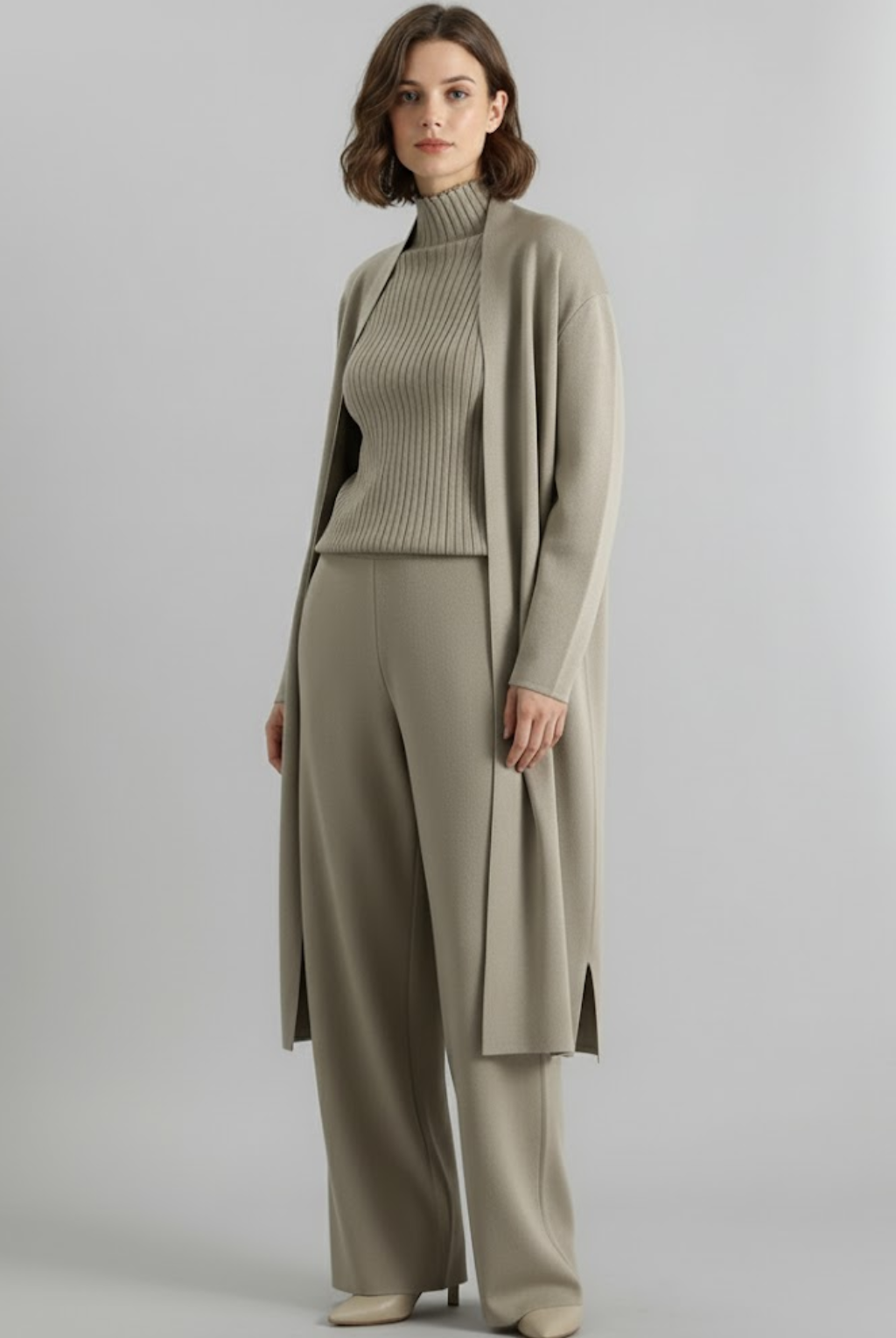 Lightweight spring women's pant set by Lumina Wear featuring tailored fit and coordinated style in soft, breathable fabric.