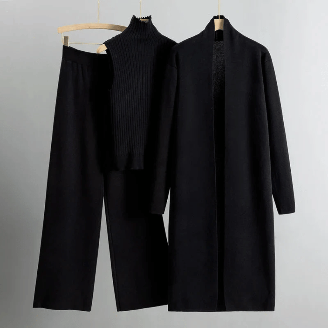Lightweight spring pant set for women by Lumina Wear, featuring a tailored design and coordinated style in a stylish, comfortable fit.