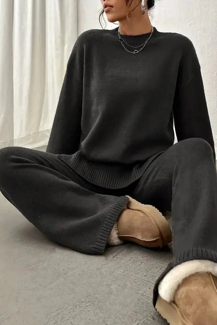 Relaxed fit two-piece matching outfit by Lumina Wear featuring coordinated style and comfortable fabric, shown on a model.