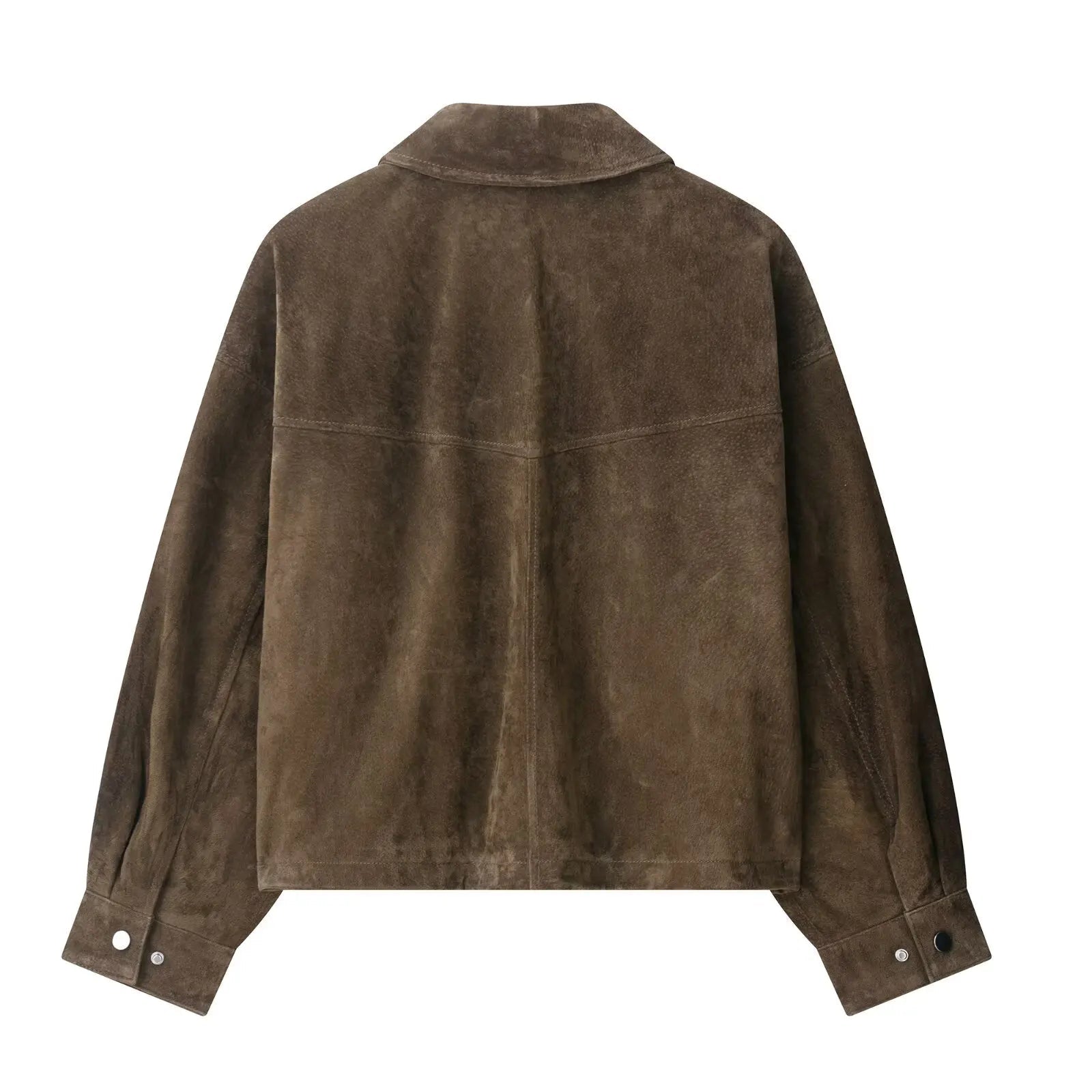 Isabella | Textured Utility Jacket with Snap-Button Details and Turn-Down Collar - Lumina 8