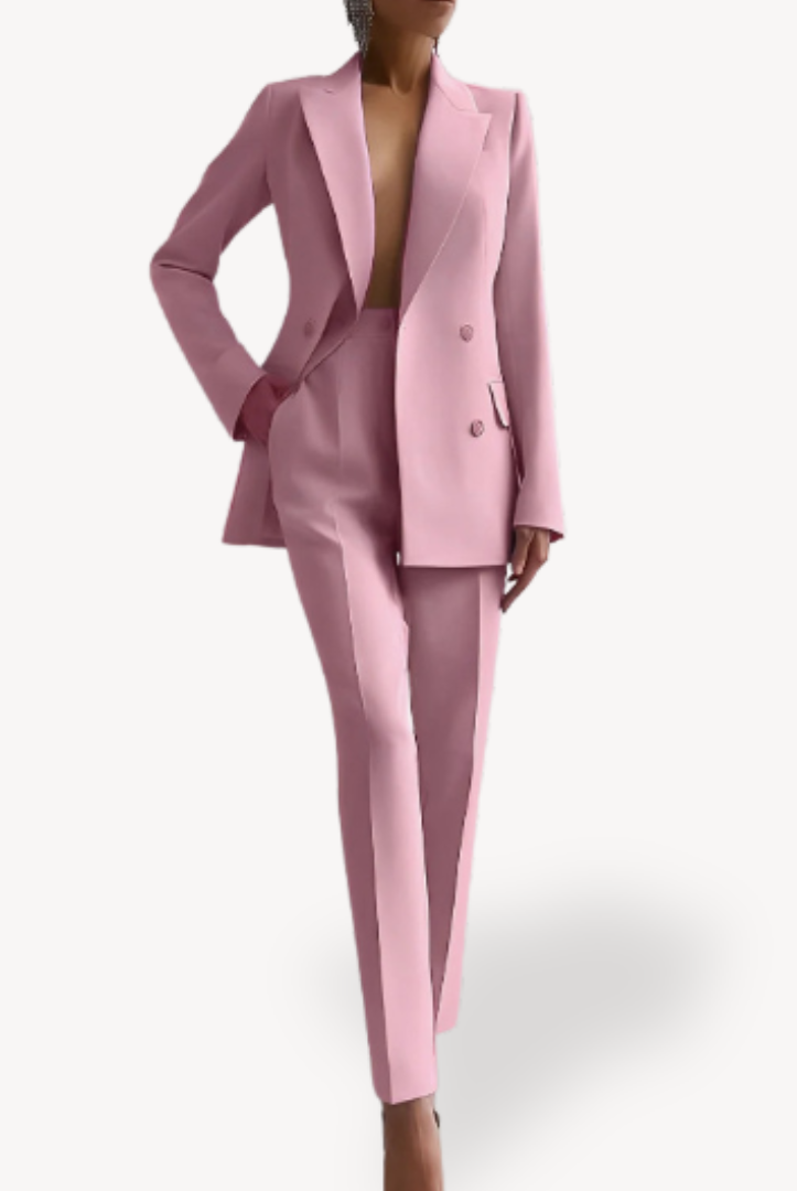 Lumina Wear Madison tailored blazer and pants set featuring clean lines and a comfortable fit, suitable for professional or casual wear.