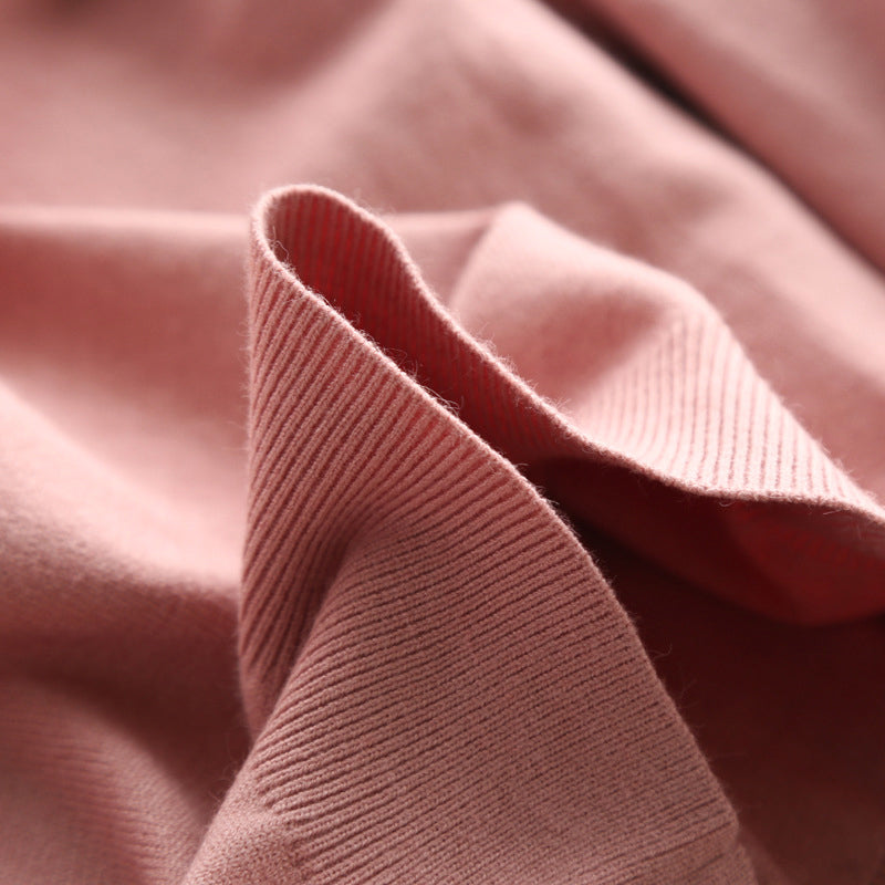 Lightweight soft knit Serena hoodie by Lumina Wear with relaxed fit and adjustable drawstrings, casual and comfortable for everyday wear.