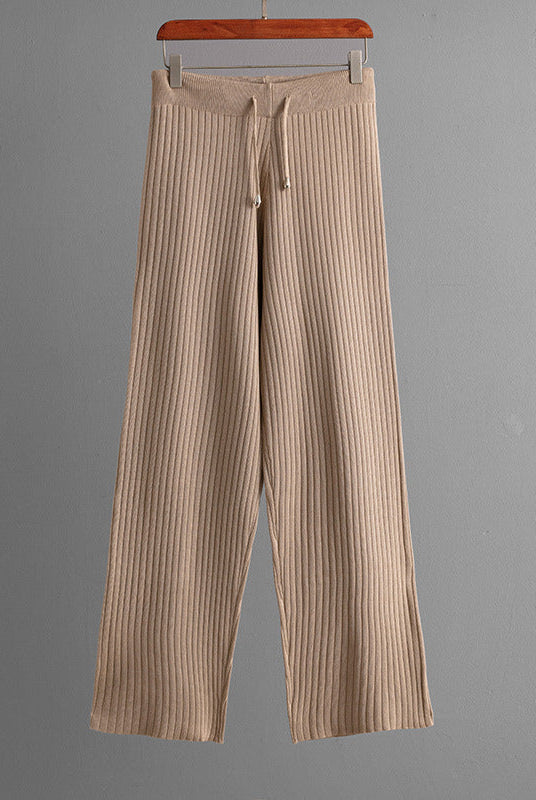 Lumina Wear Serena ribbed stretch cotton blend lounge set with drawstring hoodie, comfortable loungewear for relaxed wear.