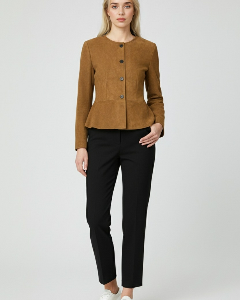 Victoria Lumina vintage casual jacket with timeless design, featuring classic style and versatile fit in a stylish fabric.