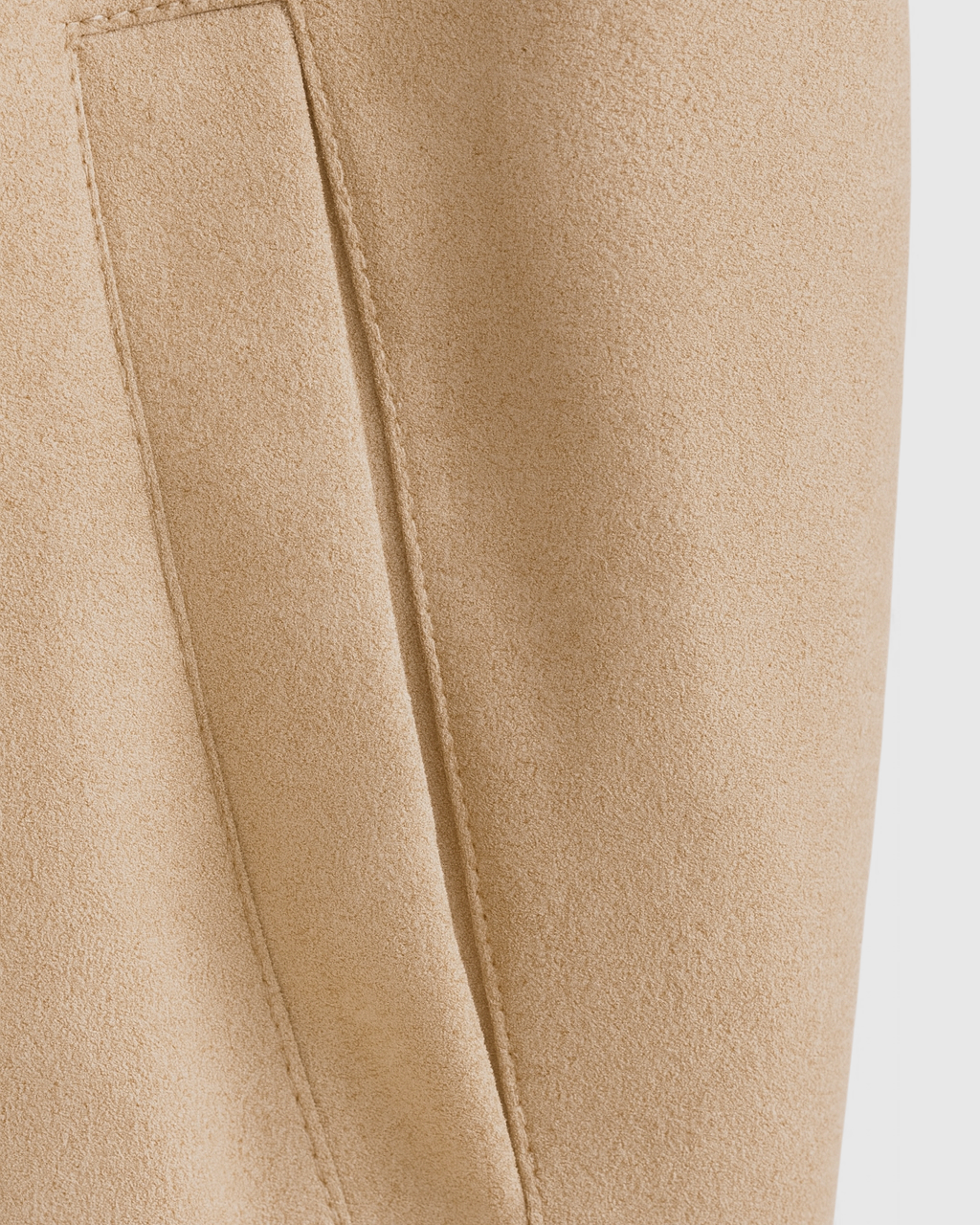 Beige Victoria bomber jacket with stand collar from Lumina Wear, stylish and lightweight for casual wear.