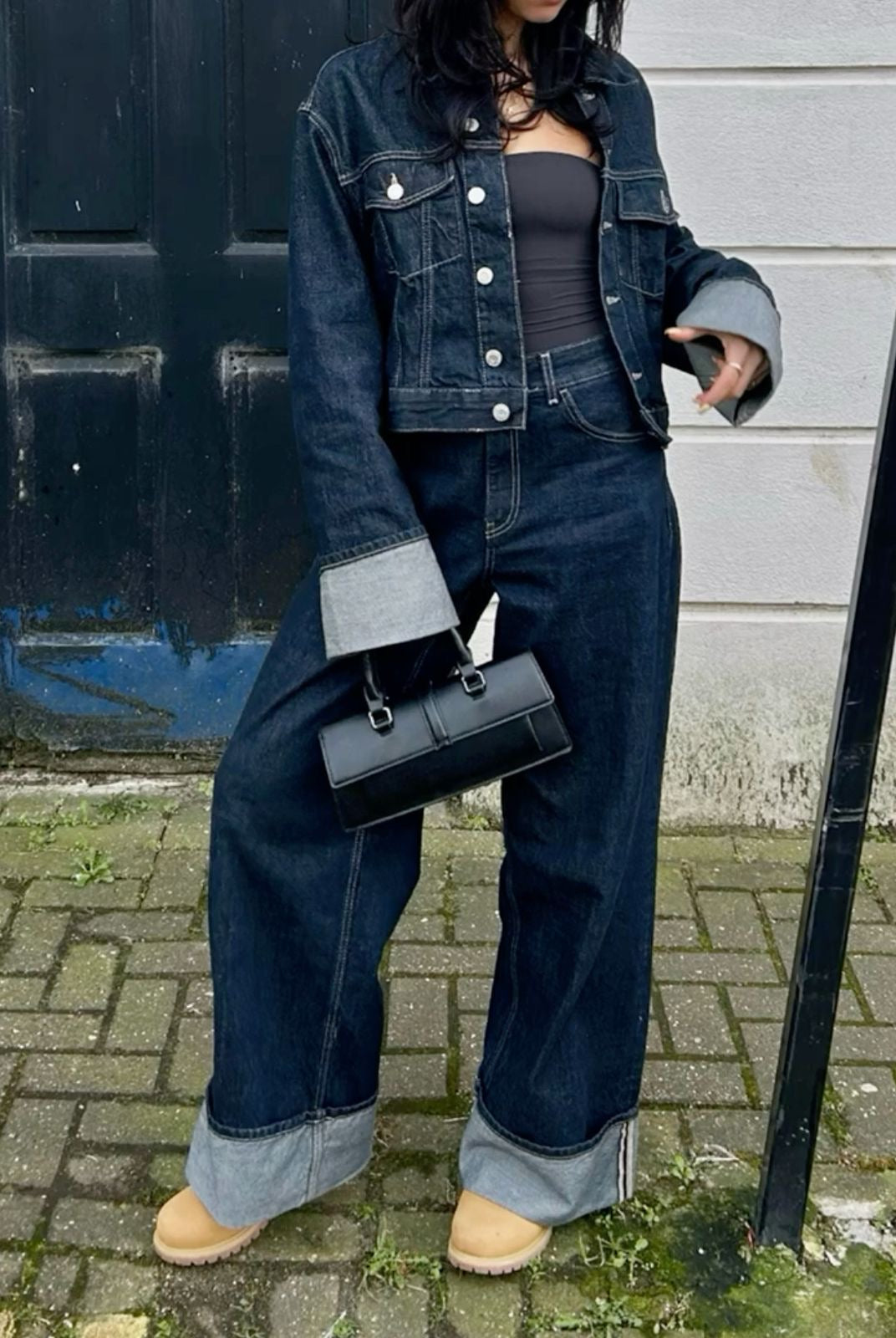 Lumina Wear Victoria women's tailored cropped jacket and pants set with modern silhouette, stylish and sophisticated for contemporary fashion.
