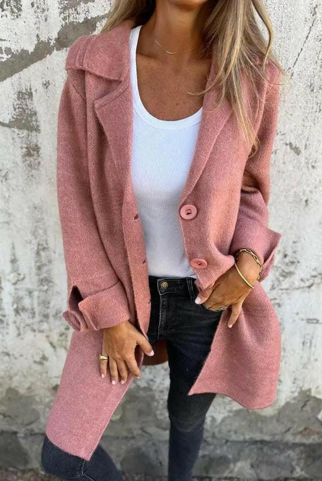 Ada™ | Stylish Long Knit Coat - Lumina Vancouver