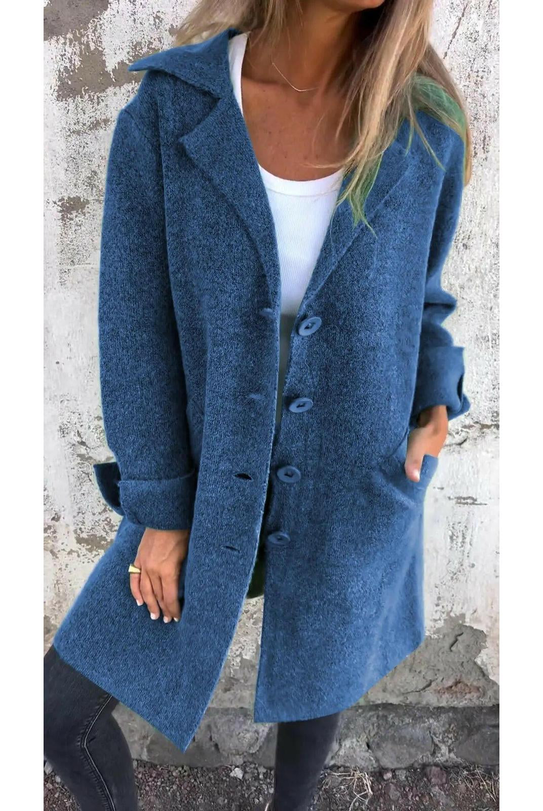 Ada™ | Stylish Long Knit Coat - Lumina Vancouver