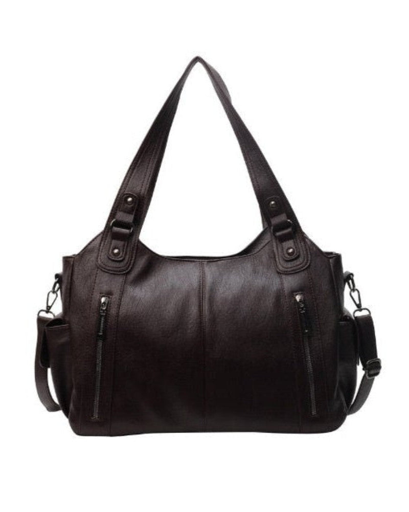 Lumina Wear Aliona black school backpack with multiple compartments, sturdy straps, and a sleek, stylish design for everyday use.