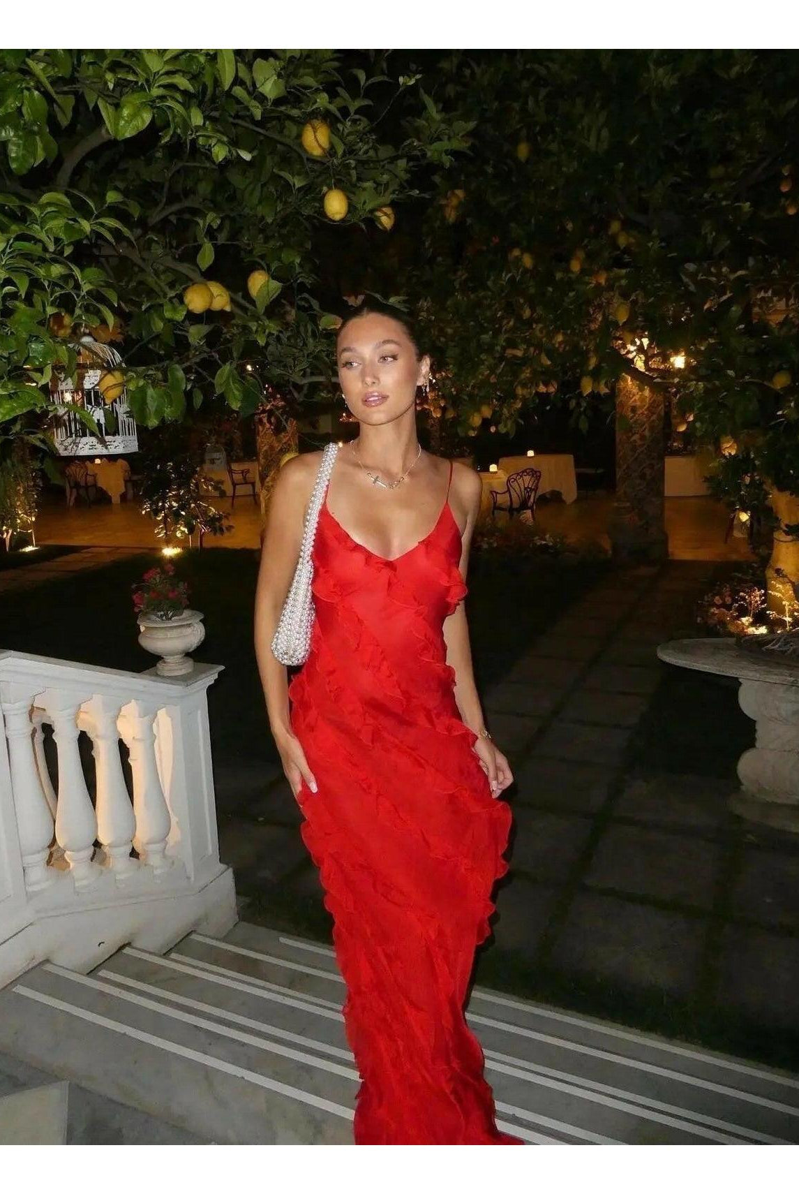 Aliza | Ruffled Maxi Dress - Lumina Vancouver