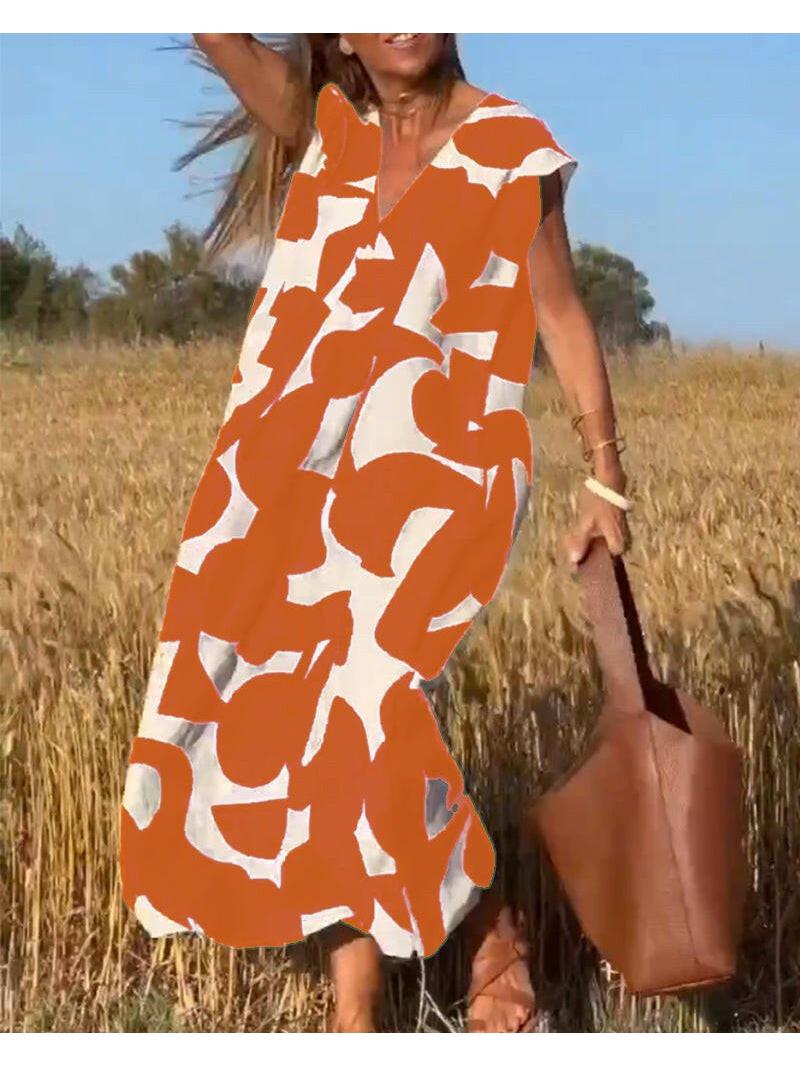 Black Alvina™ Relaxed Abstract Dress by Lumina Vancouver, casual fit with artistic print, perfect for stylish everyday wear.