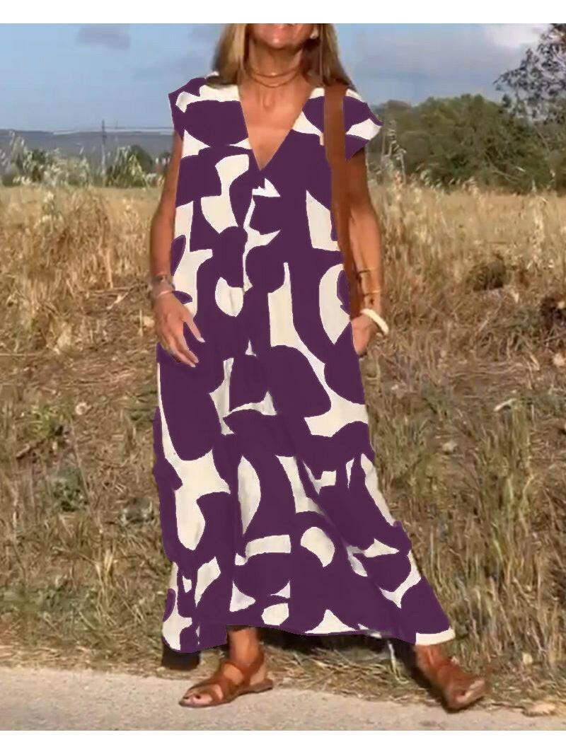 Black Alvina™ Relaxed Abstract Dress by Lumina Vancouver, casual fit, stylish design, ideal for relaxed occasions.