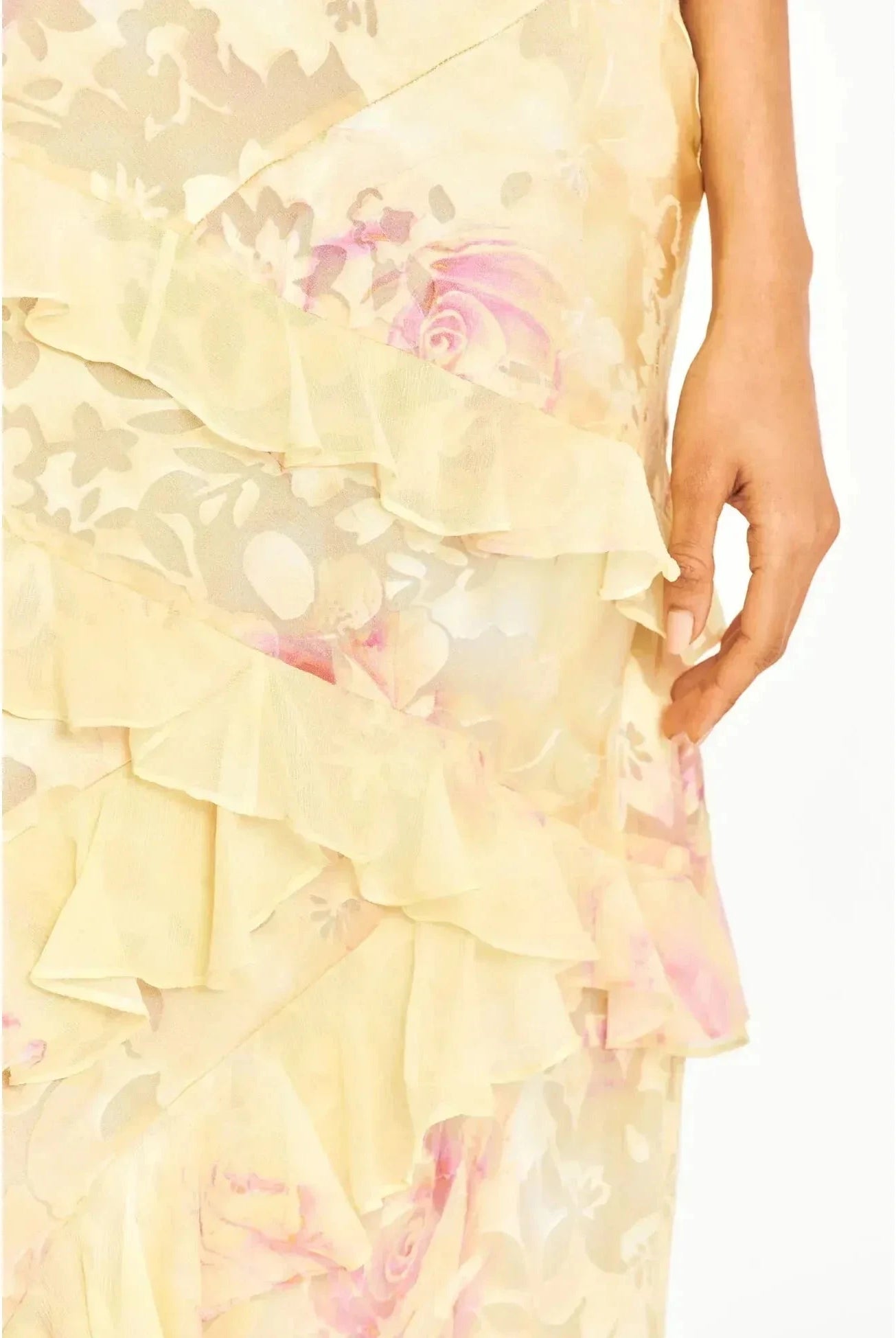 Pink lightweight sleeveless maxi dress by Lumina Wear featuring a flowy silhouette and casual summer style.