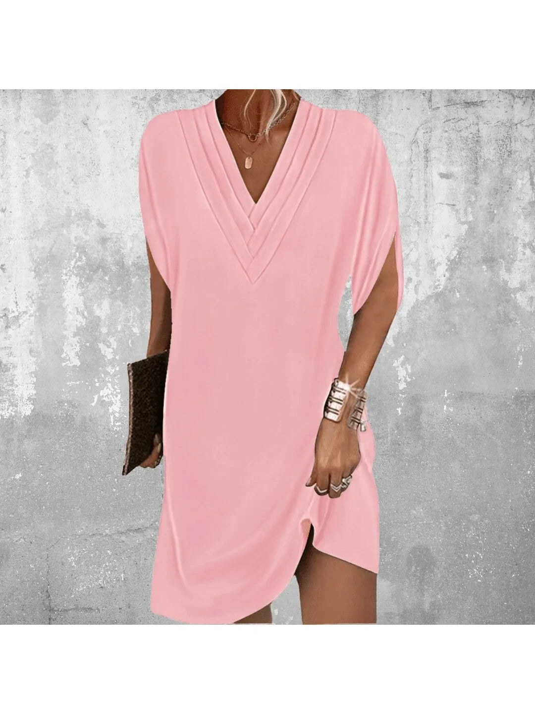 Elegant military green Amelia™ tummy-covering dress by Lumina Vancouver, featuring a stylish, comfortable fit for various occasions.