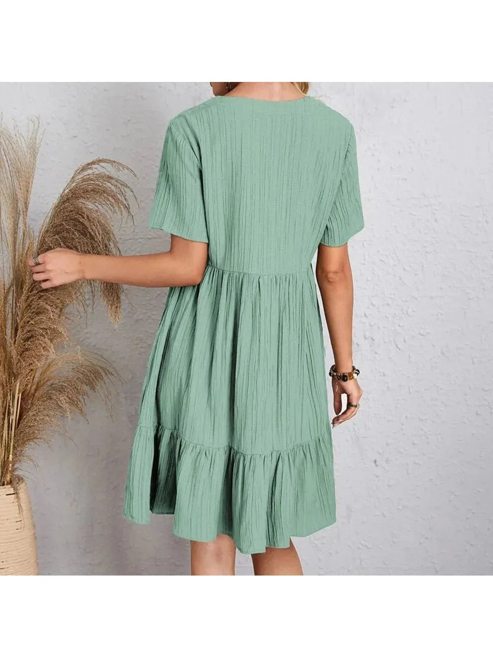 Brown AMY™ casual summer dress by Lumina Vancouver, lightweight fabric, sleeveless design, perfect for warm weather.