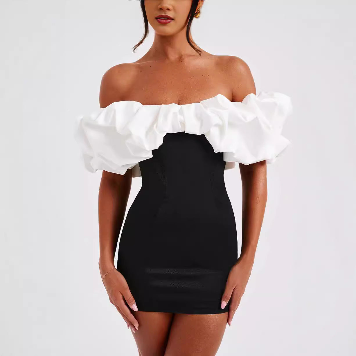 Aurora | Off Shoulder Mini Dress - Lumina - Lumina Vancouver