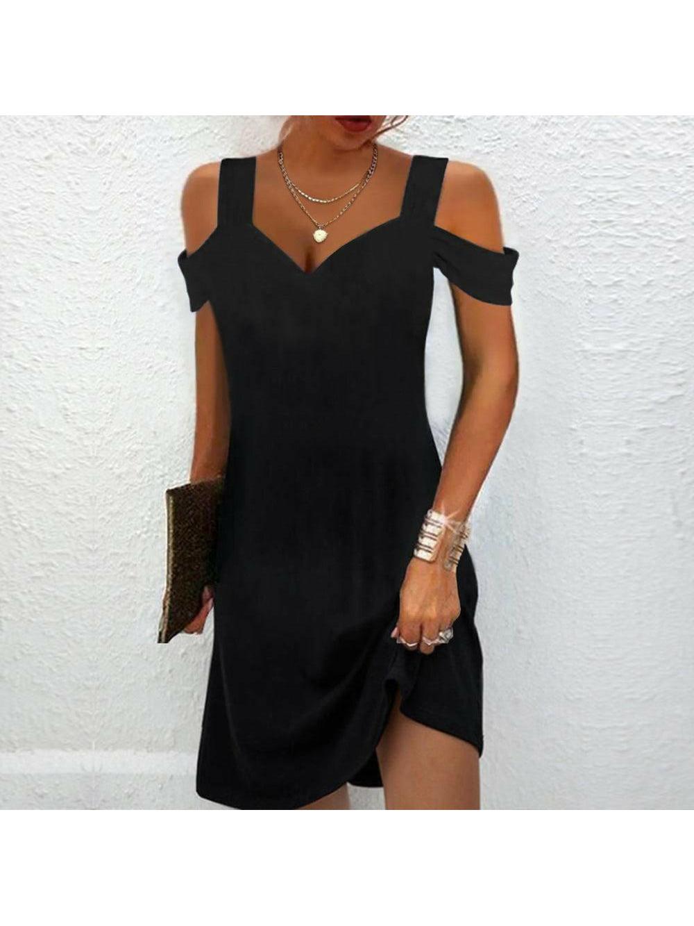 Lumina Vancouver Avril™ Chic Off-Shoulder Dress in S, stylish summer dress with a flattering neckline and elegant design.