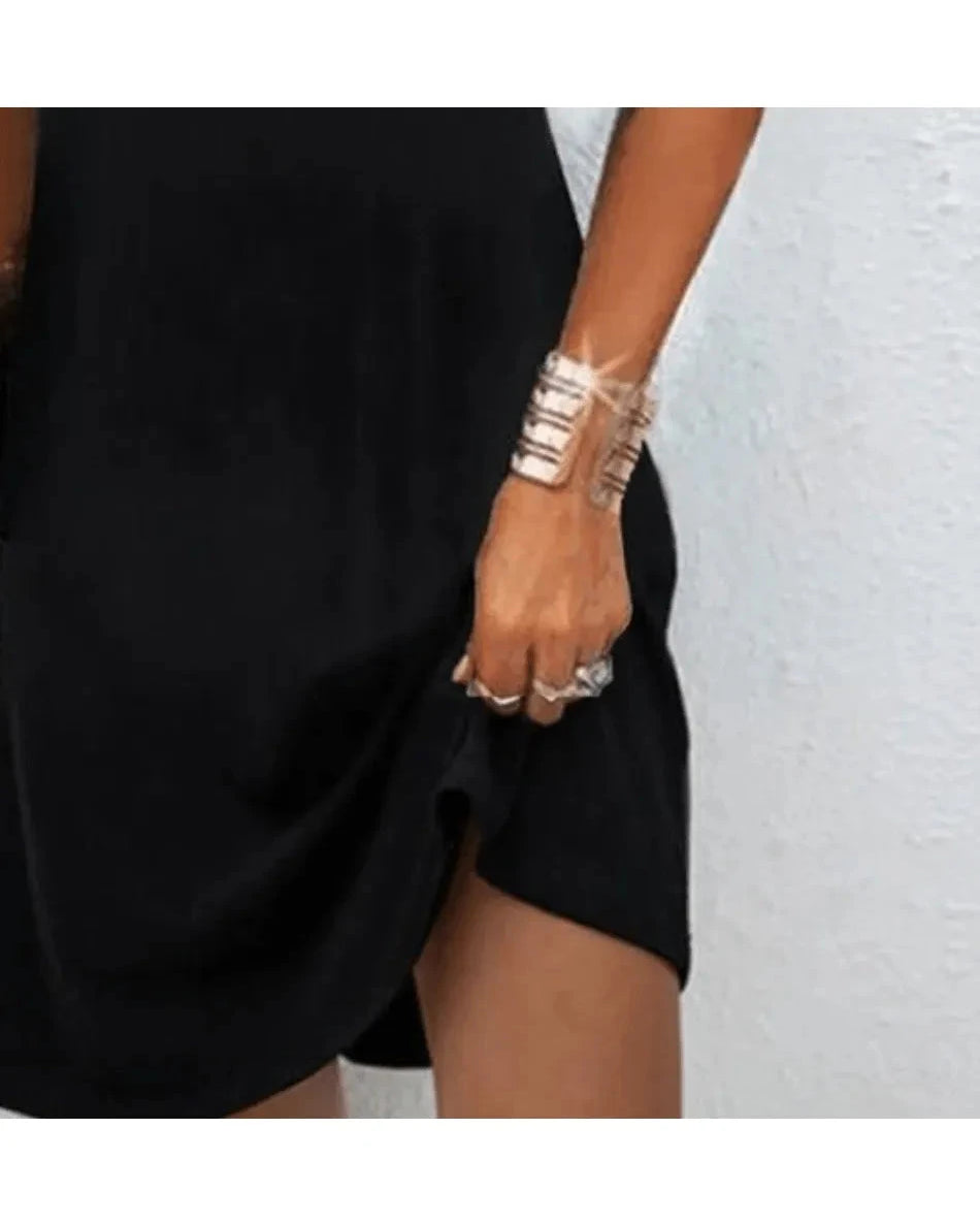 Lumina Wear Avril Chic Off-Shoulder Dress in size S, stylish and elegant for a fashionable look.