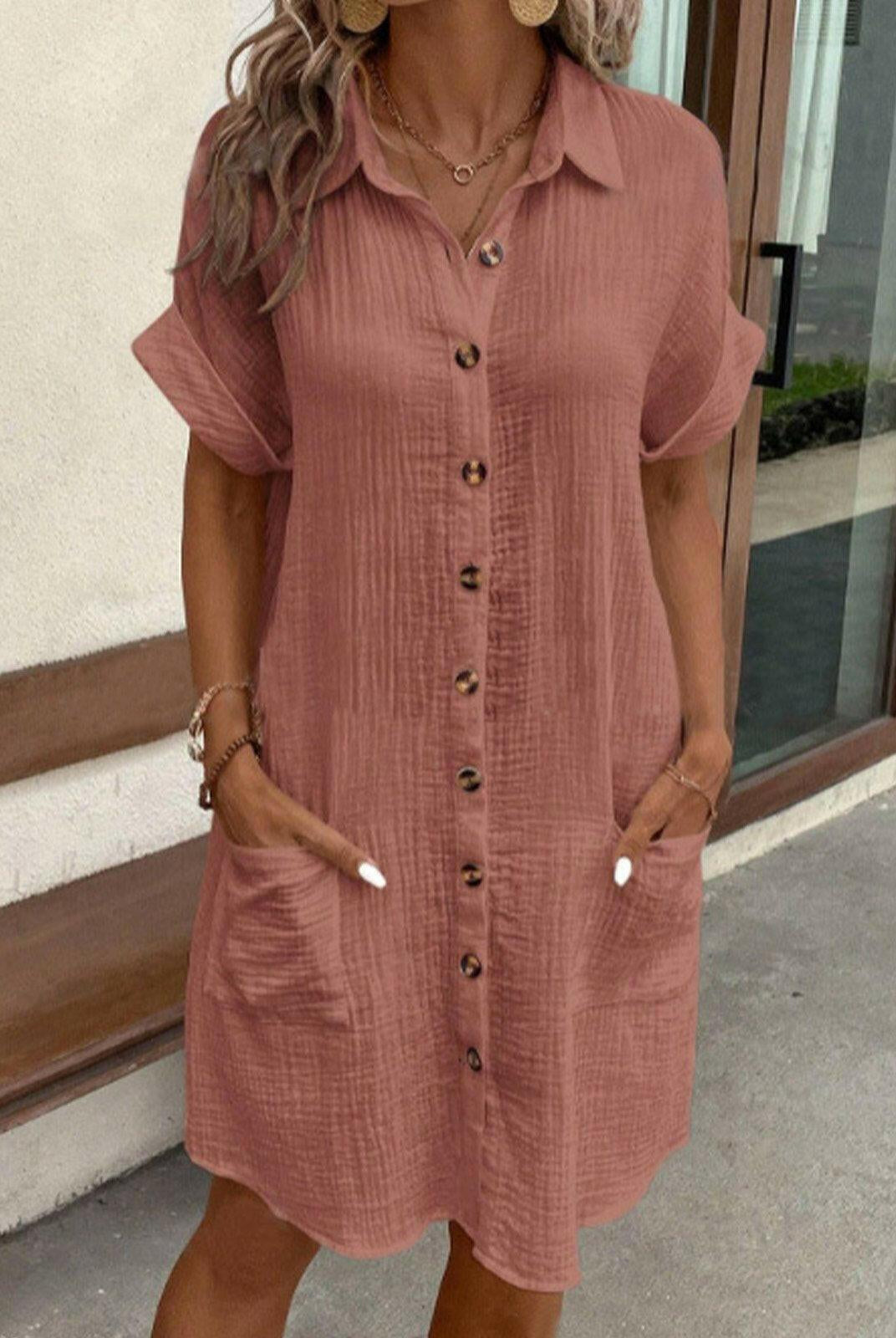Beatrice™ stylish white polo dress by Lumina Vancouver, featuring a classic fit and casual chic design.