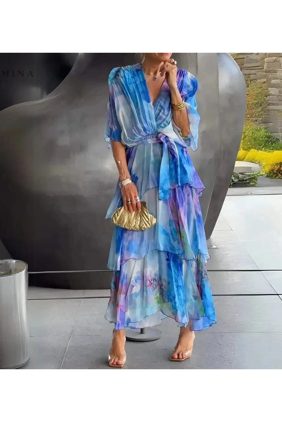 Betty - Stunning V-Neck Dress - Lumina Vancouver