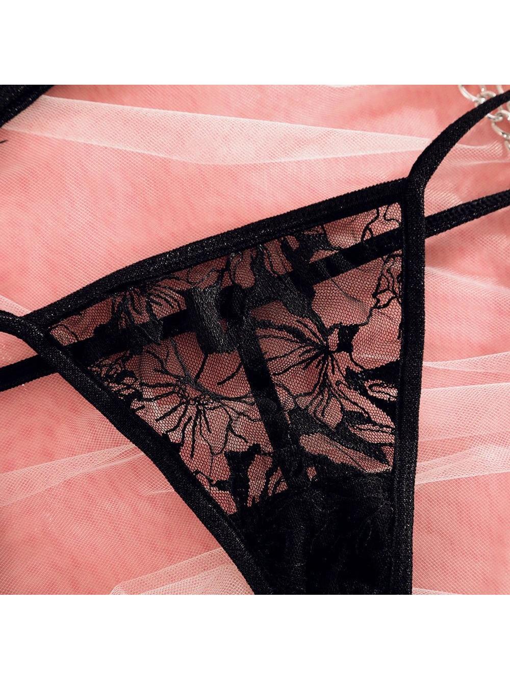 Lumina Vancouver Bianca's Lingerie Set featuring a delicate lace bra and matching panties in soft pastel colors.