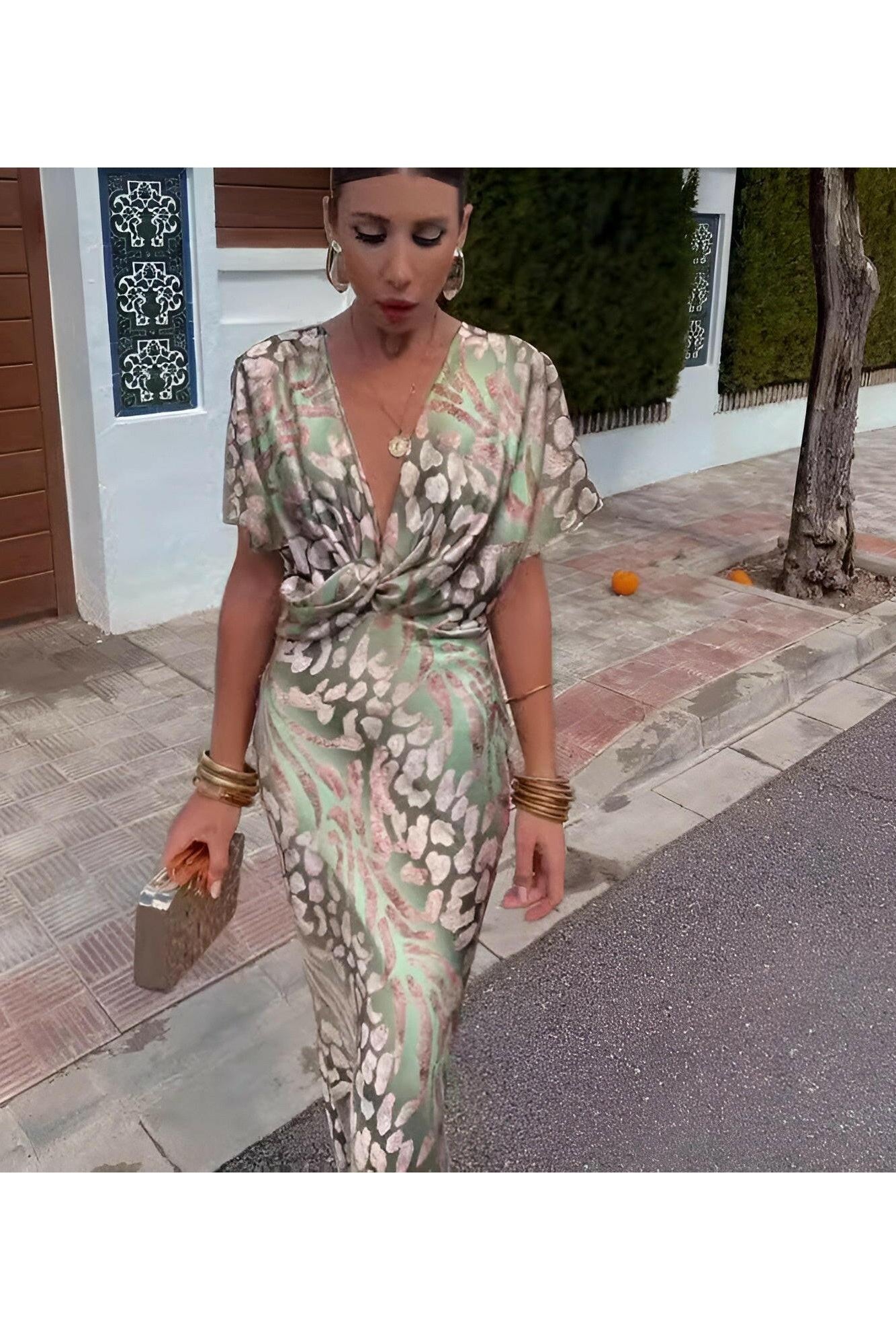 Lumina Wear Cara classy long maxi dress, elegant floor-length design with a flowing silhouette, perfect for formal occasions.