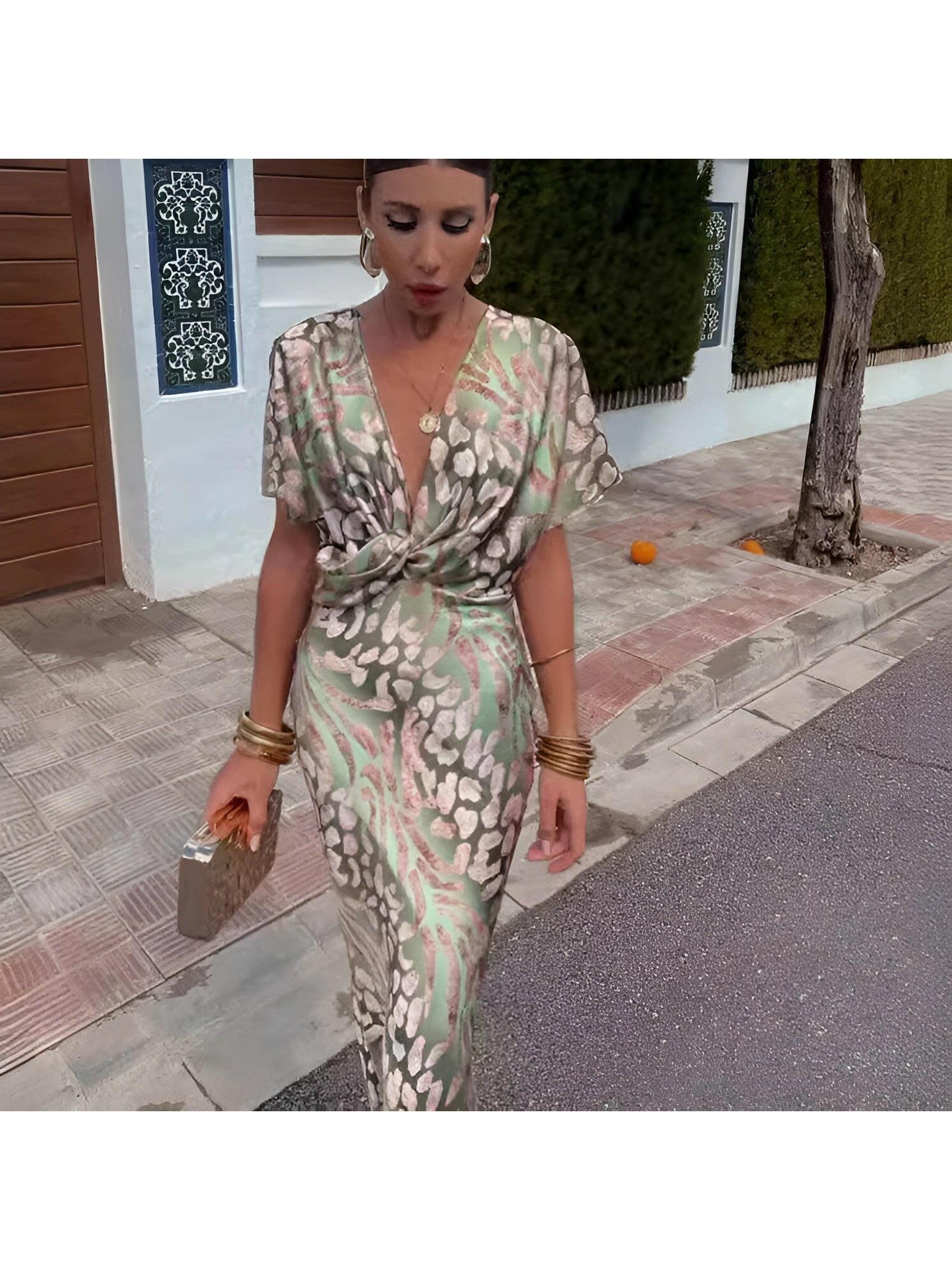 Elegant Cara™ long dress by Lumina Vancouver, showcasing its sleek design and flowing fabric for sophisticated style.