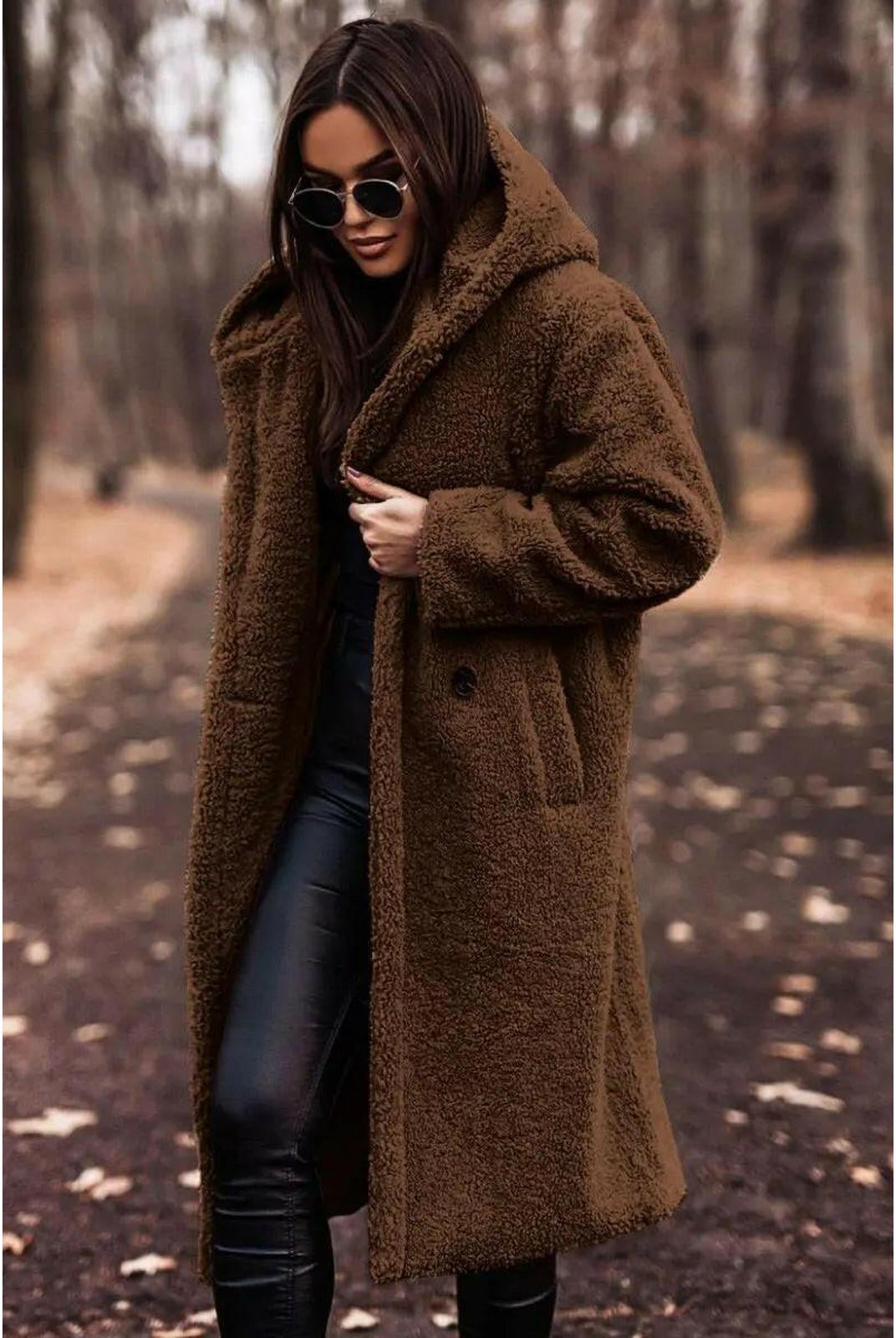 Beige Carol winter cozy coat by Lumina Vancouver, featuring a warm, stylish design perfect for cold weather.