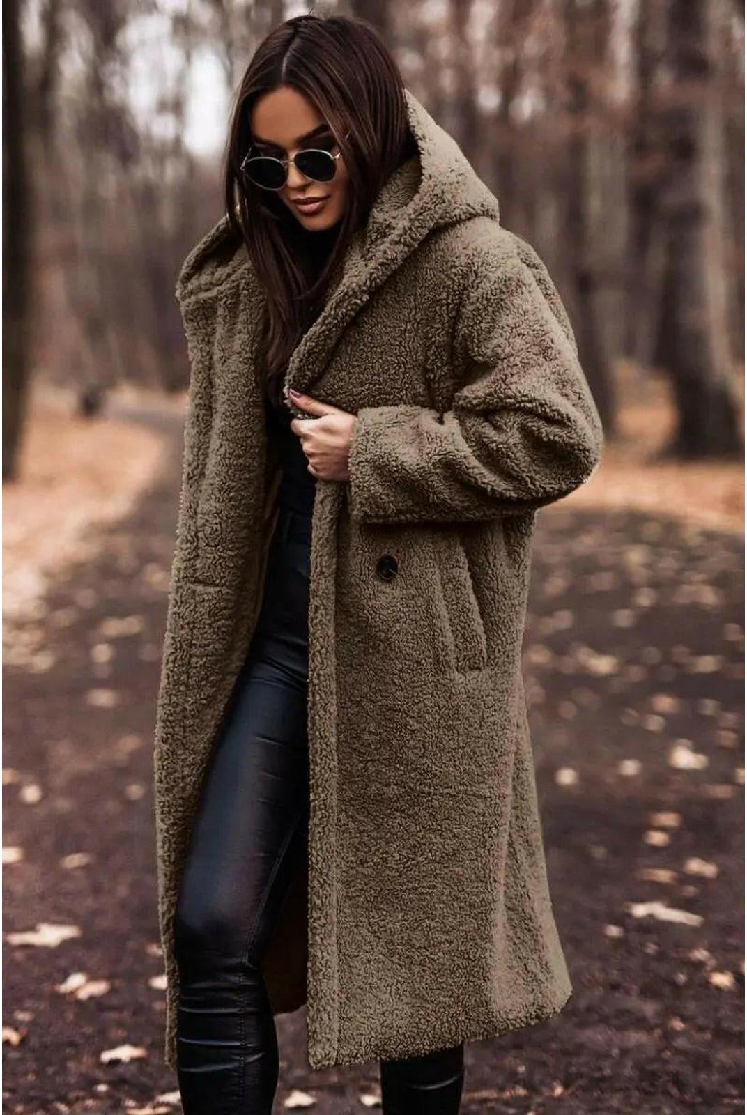 Beige Carol winter cozy coat by Lumina Vancouver, stylish and warm outerwear from the CA-COLLECTIE-15 collection.