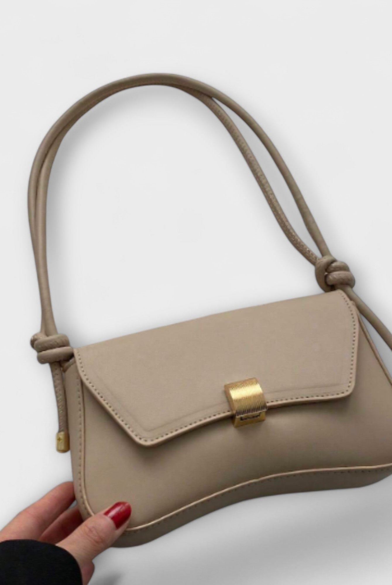 Lumina Wear Cécile sleek mini shoulder bag in terracotta with elegant design, featuring a compact and stylish handbag for everyday use.