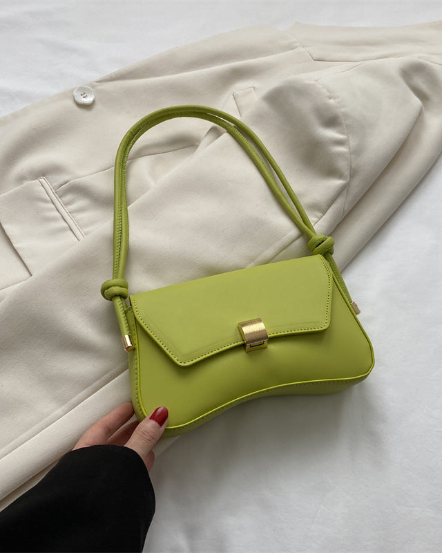 Terracotta Cécile mini shoulder handbag by Lumina Wear featuring a sleek design and elegant style, perfect for chic occasions.