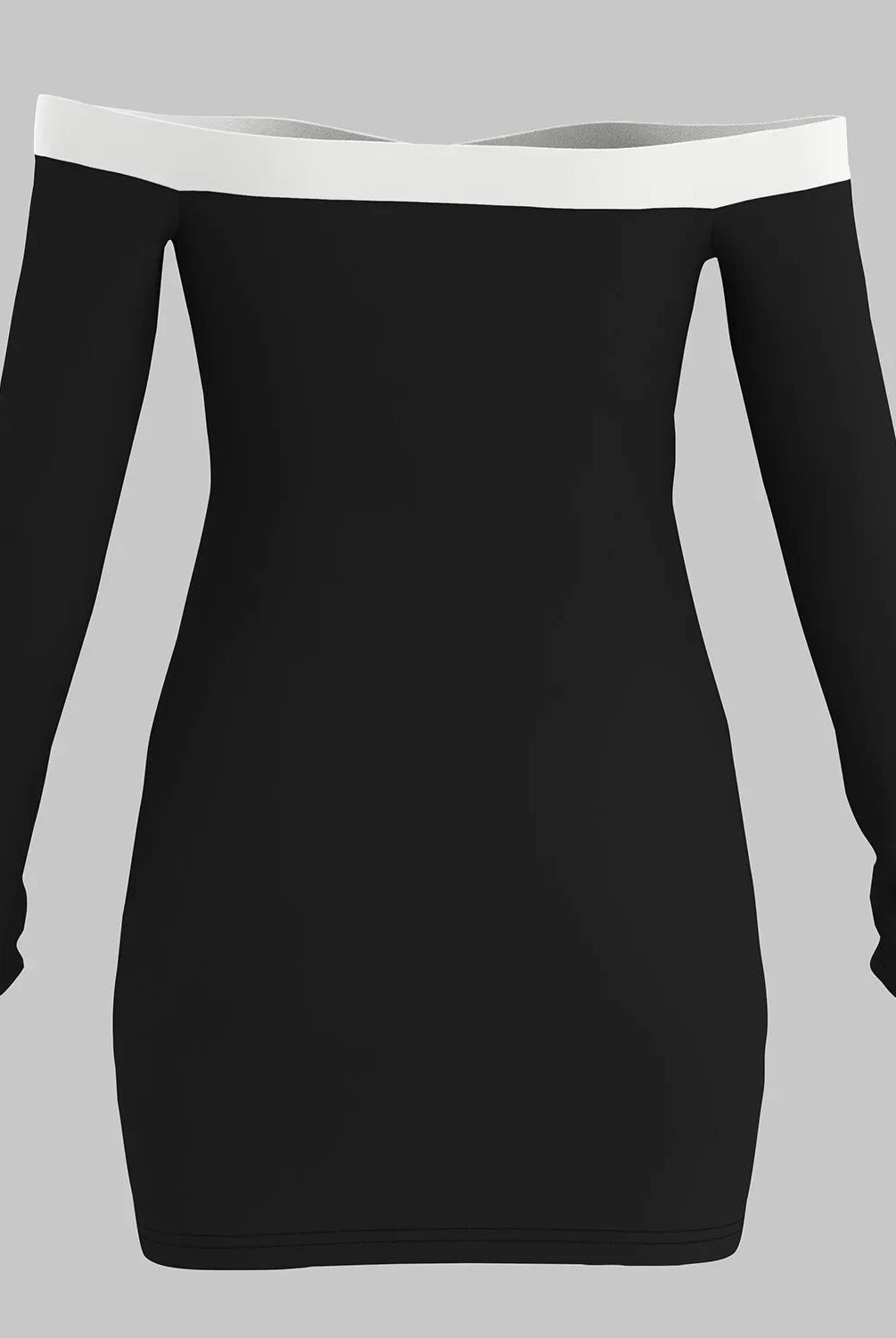 Black Celeste Moonstone bodycon mini dress by Lumina Vancouver, shown on a model, highlighting its fitted silhouette and stylish design.