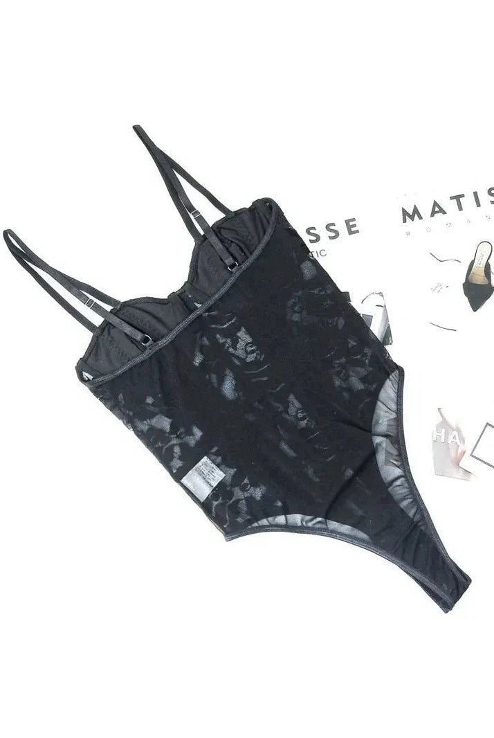 Celine | Embroidered Corset Bodysuit - Lumina Vancouver