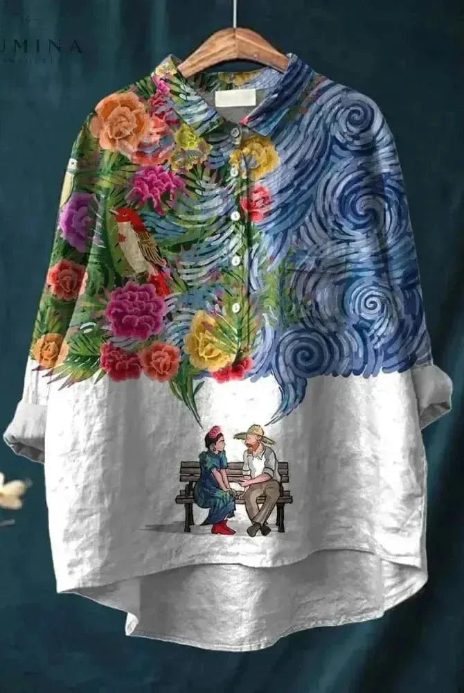 Lumina Wear Chloe Canine Art T-Shirt featuring a stylish dog graphic on a comfortable casual tee.