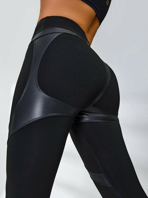 Black Lumina Vancouver Cross Super Lift Sports Bra with supportive cross-back design for high-impact workouts.
