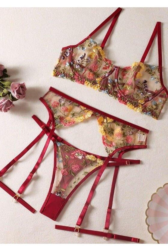 Daisy | 3-Piece French Lingerie Set - Lumina Vancouver
