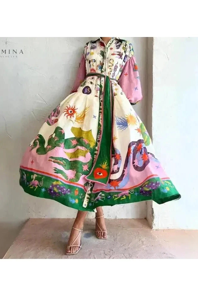 Delphina - Italian Maxi Dress - Lumina Vancouver