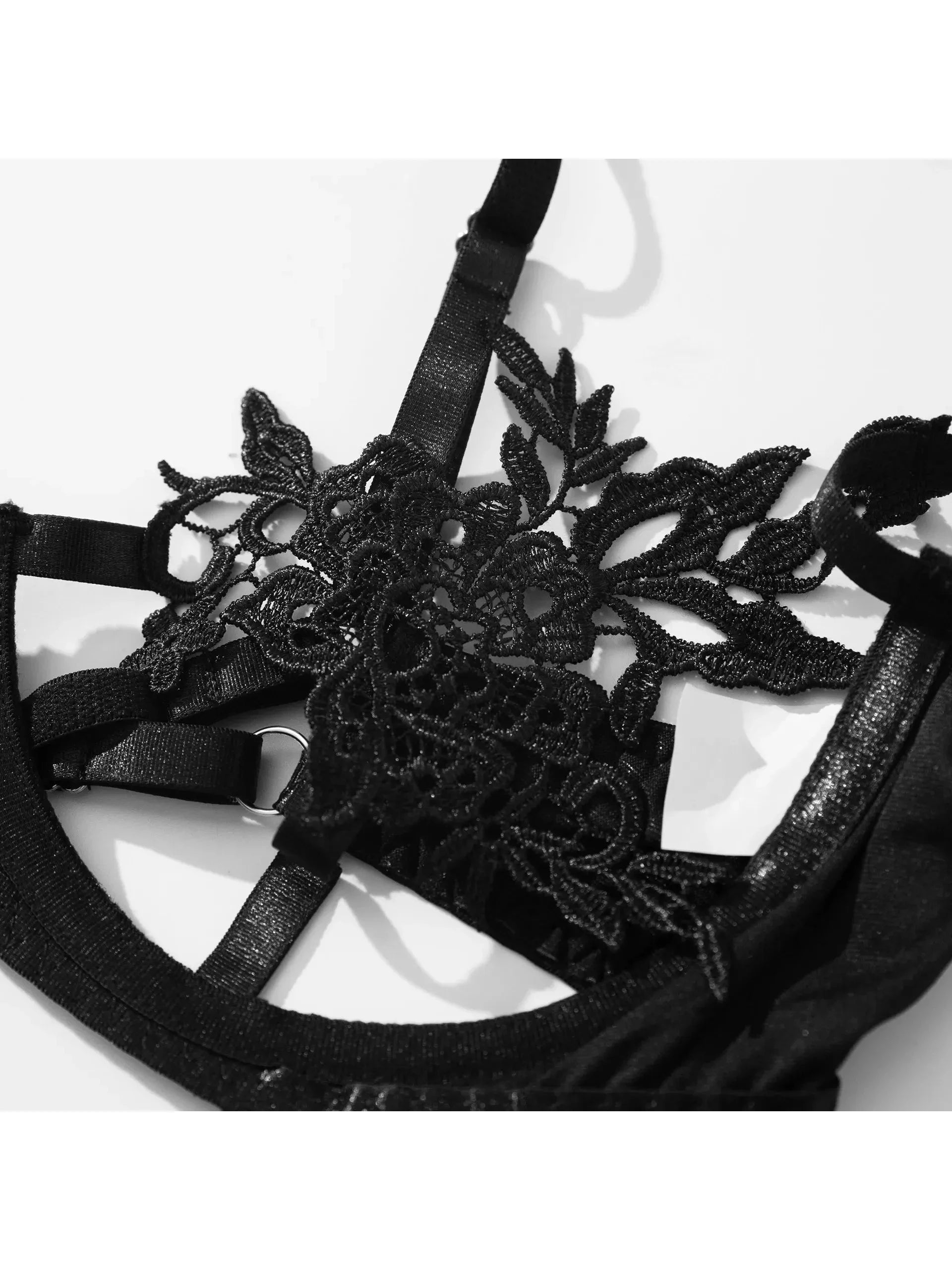 Black Impi Lingerie Set by Lumina Vancouver featuring delicate lace details and a comfortable fit.