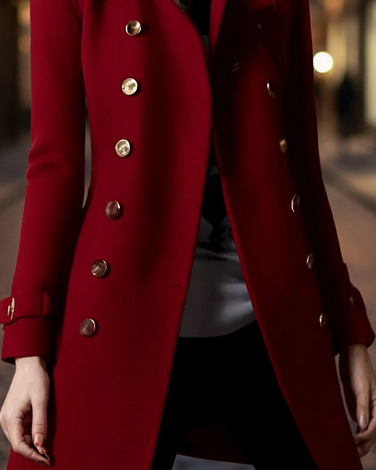 Lumina Wear Elena velvet blazer with gold accents in burgundy, featuring a tailored fit and stylish design.