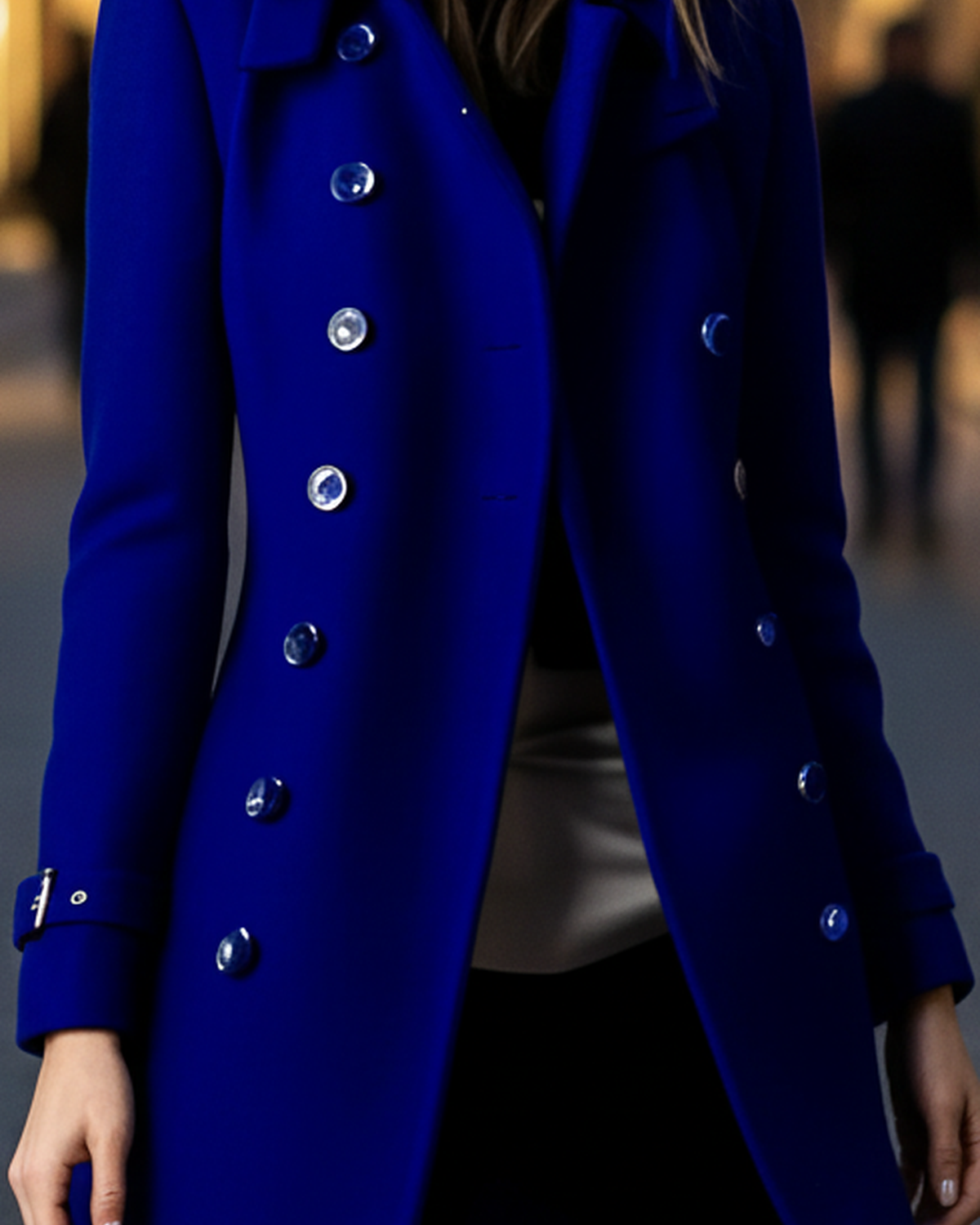 Lumina Wear Elena velvet blazer in burgundy with gold accents, tailored blazer with stylish details, front view.