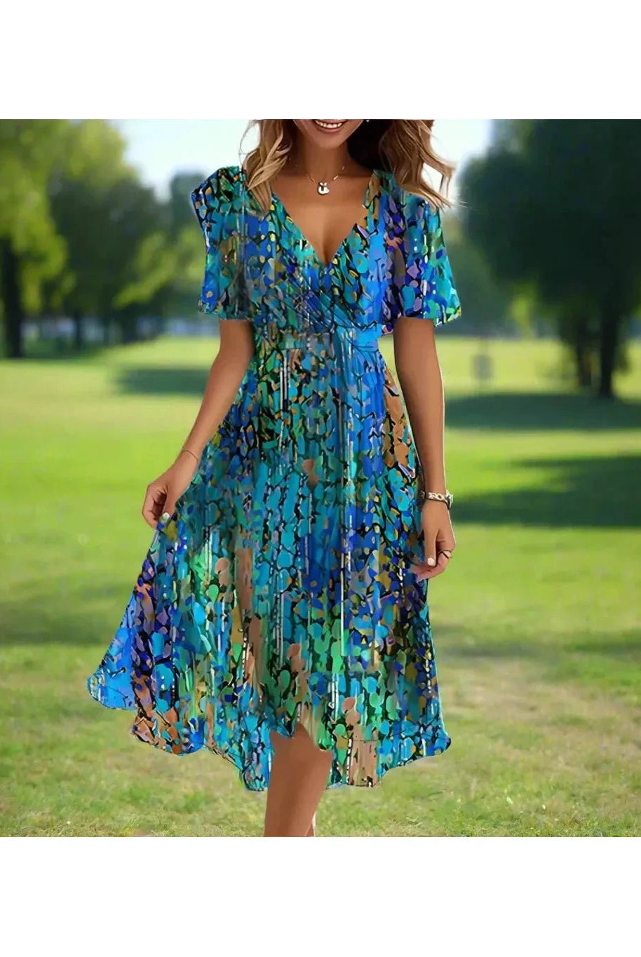 Elvira™ - Printed Summer Dress