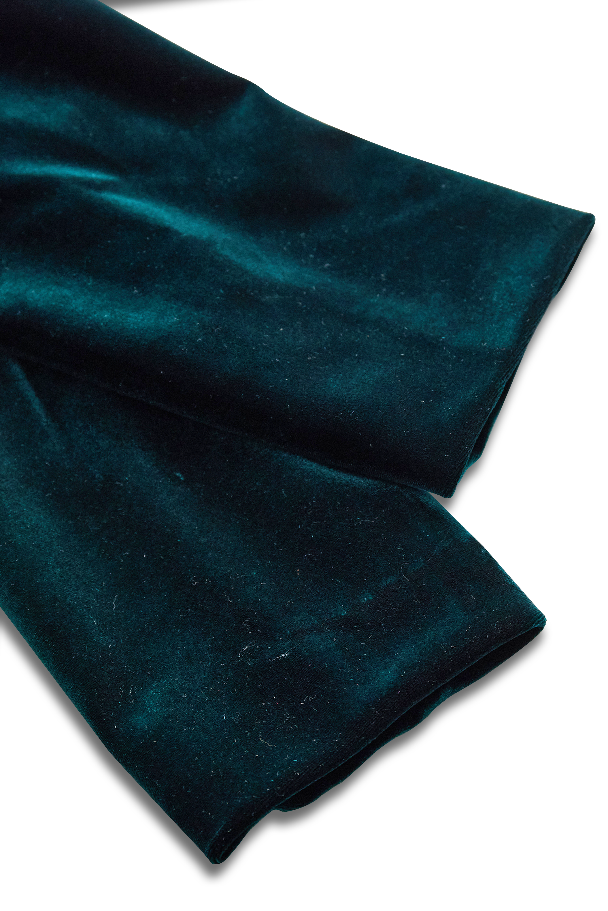 Emerald velvet blazer by Lumina Vancouver with satin lapels and intricate rose embroidery, tailored fit for elegant style.