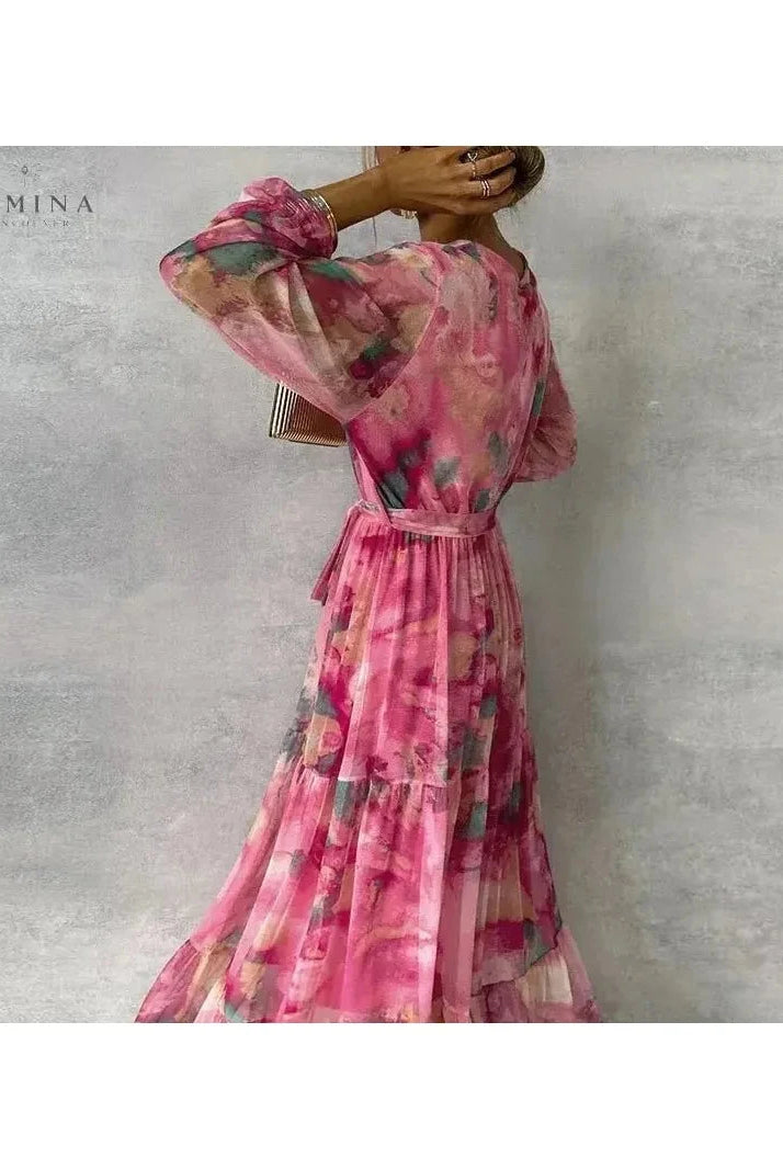 Emily - Elegant Floral Dress - Lumina Vancouver