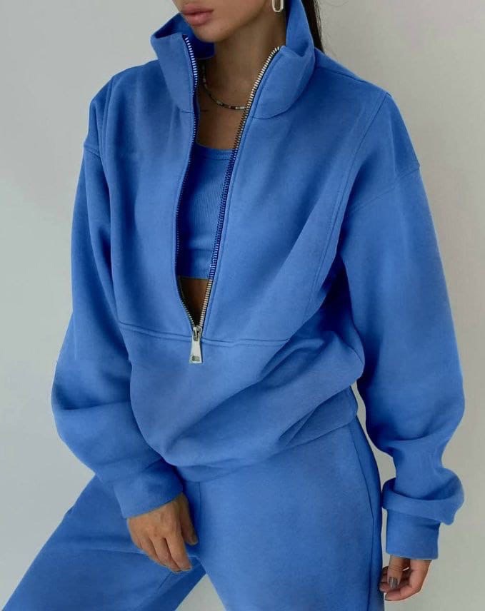 Pink Lumina Wear Grace casual oversized two-piece activewear set with streetwear edge, featuring relaxed fit and stylish design.