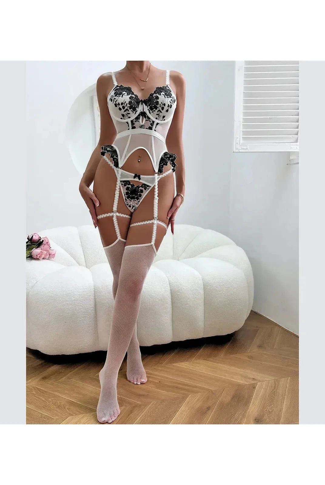 Lumina Wear Grazia's lingerie set featuring a delicate bra and matching panties in soft, elegant fabric.