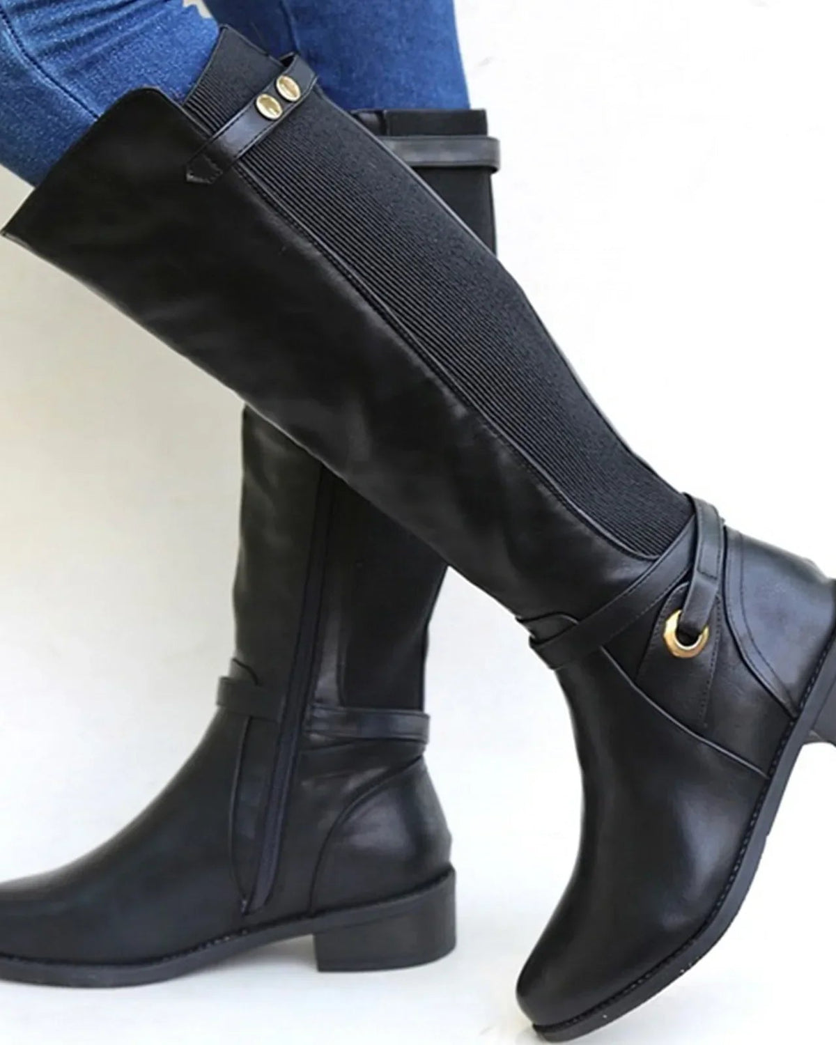 Brown Lumina Wear Hannah orthopedic leather boots with sleek modern design, shown from the side on a white background.