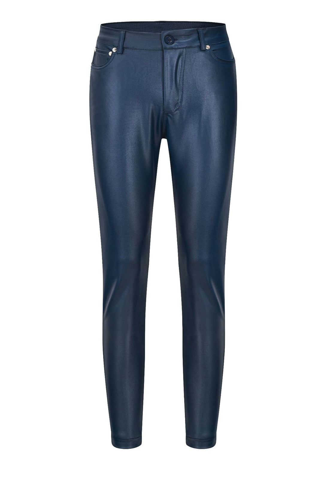 Black Isabella Lumina Wear stretch leather trousers, stylish pants with a sleek fit and modern design.